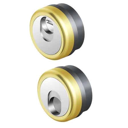 DEFENDER MAGNETICO 'MR500' DISEC mm 20h - Col. Ottone lucido - DISEC