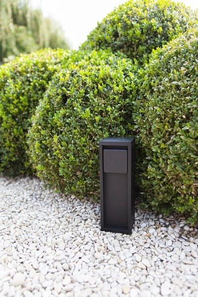 Paletto presa giardino 1x Schuko IP54 nero Lutec Mains