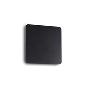 Lampada Da Parete Cover Ap D15 Square Nero Ideal-Lux