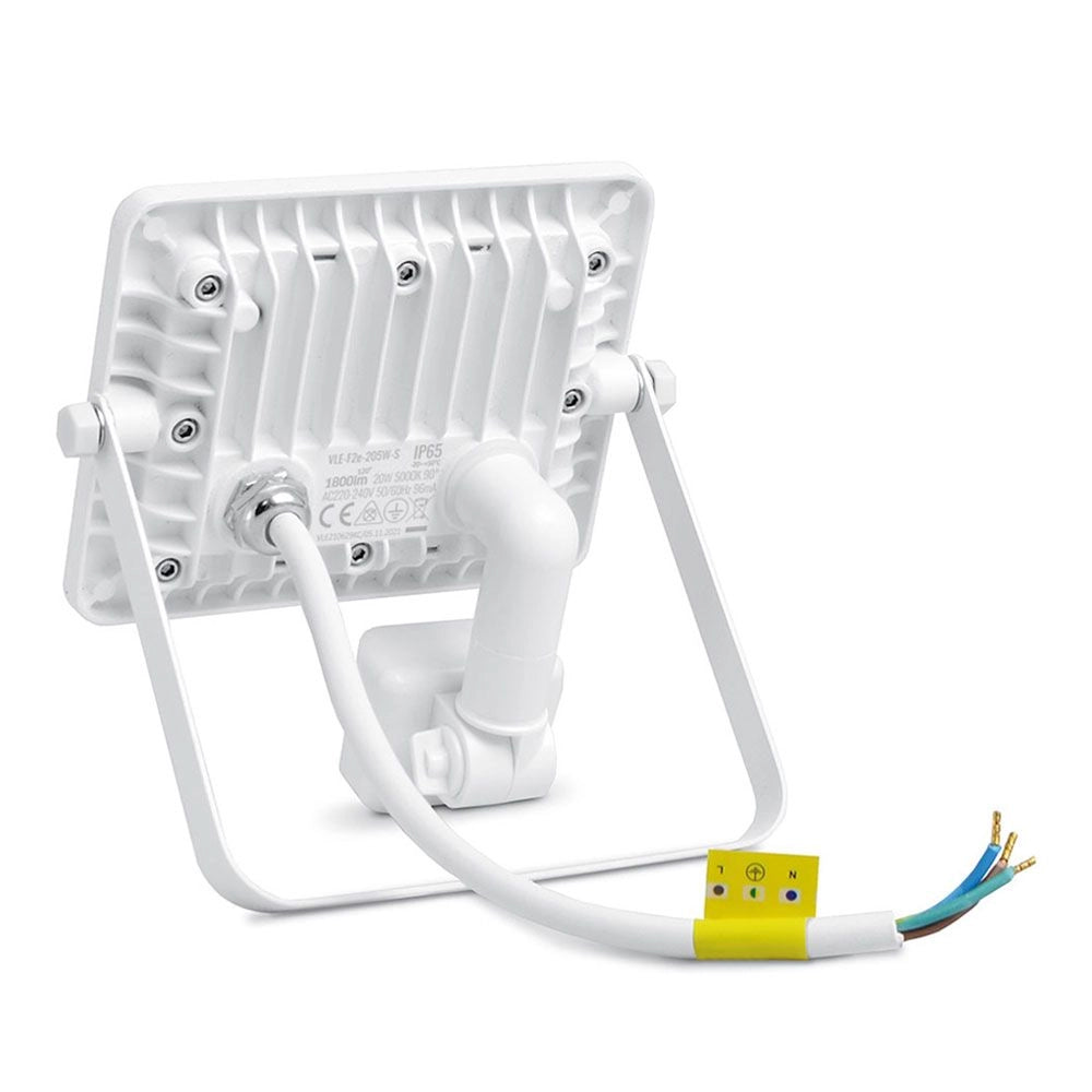 Faretto LED 20W PIR 5000K 1800lm IP65 Videx LUCA bianco