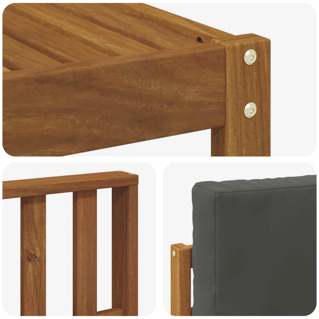 Set di divani da esterno 11 pcs Naturale e Antracite 3367085