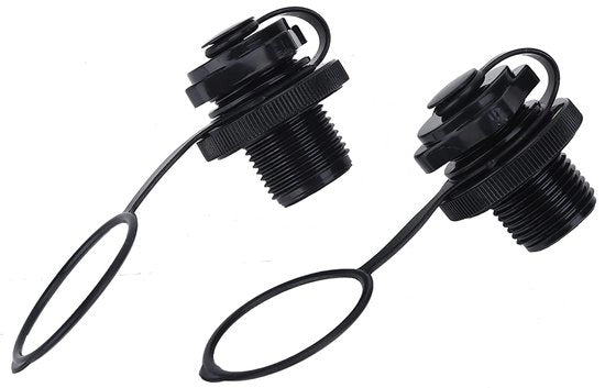 Vitello di gomma per barche - 2 pezzi - Valvola di scarico unidirezionale - Ventilatore di aerazione - Barchino gonfiabile - Qualità elevata - Valvola di aerazione