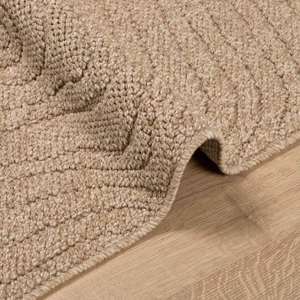 Tappeti per area Moiré AGIRA Naturale 200 x 200 cm Poliestere