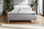 Pacchetto letto completo - Materasso 140x190cm + Box spring con doghe (kit) + 2 cuscini + Piumino - Actiflex Touch