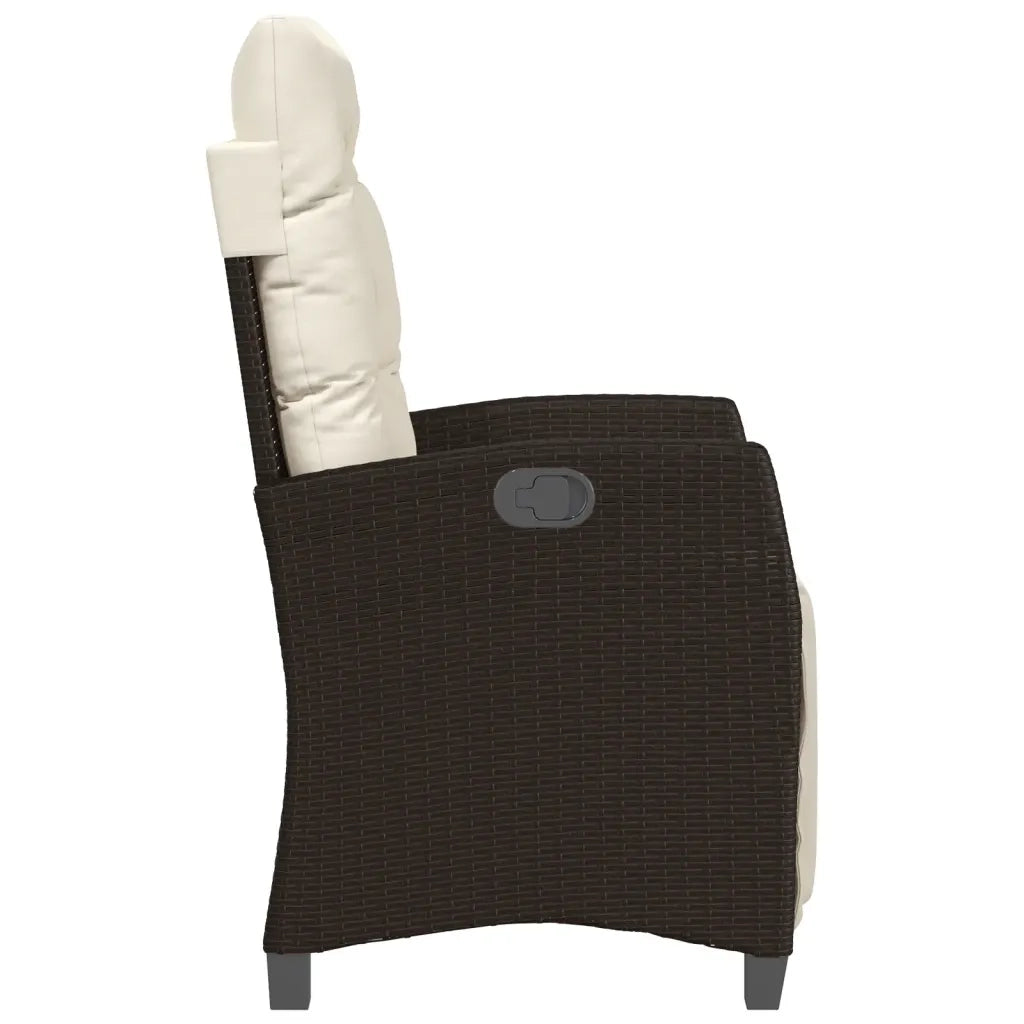 Set Bistrò 3 pz con Cuscini Marrone in Polyrattan 365250