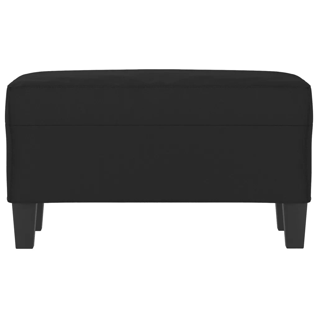 Panca-Sgabello Nera 70x35x41 cm in Microfibra