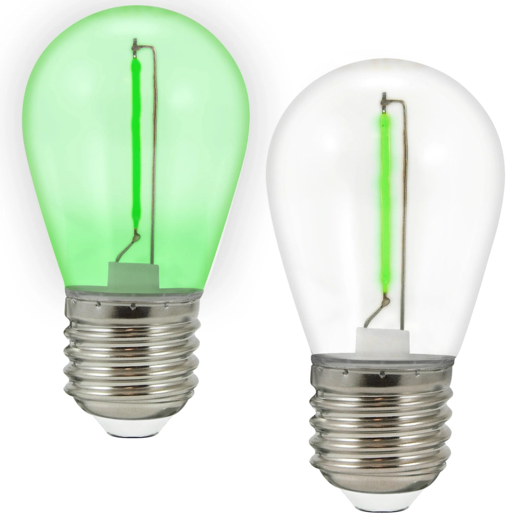 Polux PARTY 2 Lampadine LED COB Neon 36V E27 verdi