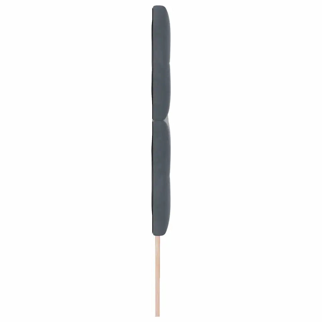 Testiera | Testata Grigio scuro 180 cm Velluto