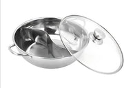 Doppio hot pot in acciaio inossidabile