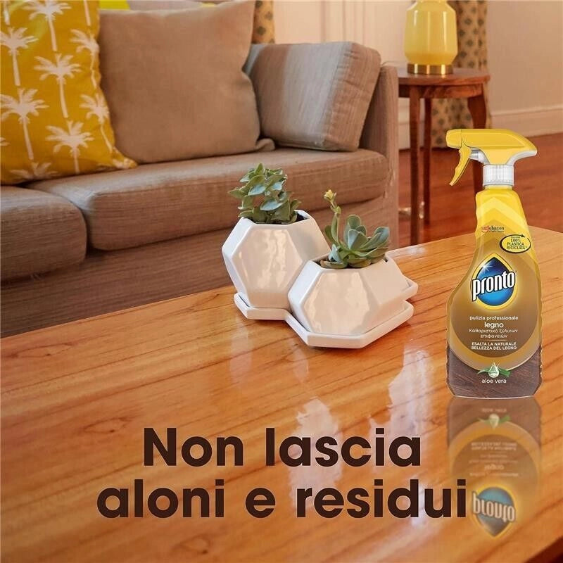 PRONTO TRIGGER LEGNO ESALTA LA NATURALE BELLEZZA DEL LEGNO FRAGRANZA ALOE VERA 1 CONFEZIONE DA 500 ML