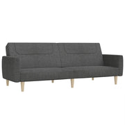 Divano letto | Sof¨¤ letto | Letto singolo a 2 Posti Grigio Scuro in Tessuto