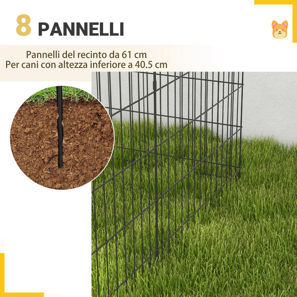 Recinto per Cani ¨C Minimal ¨C Nero 76x61cm