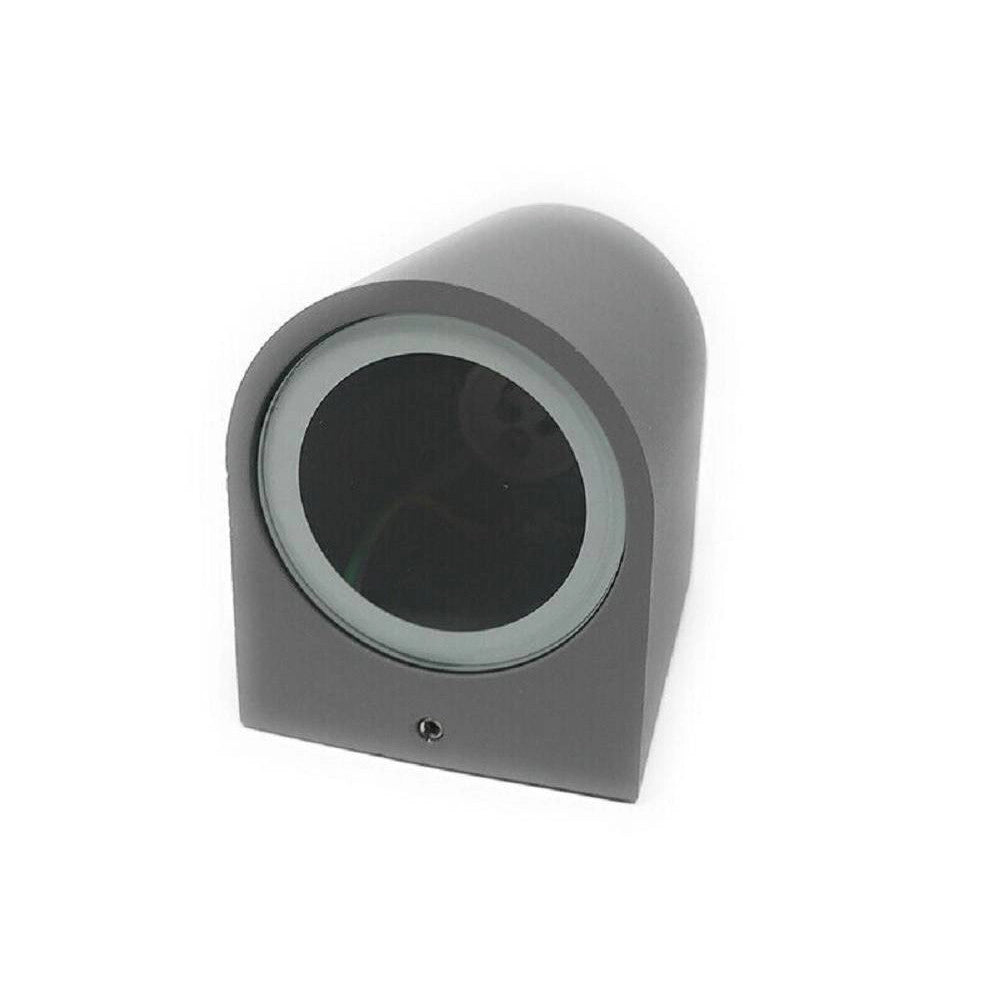 Trade Shop - Applique Moderno A Parete Per Esterno Lampada Giardino Faretto Gu10 Ip65 Es53 - Grigio