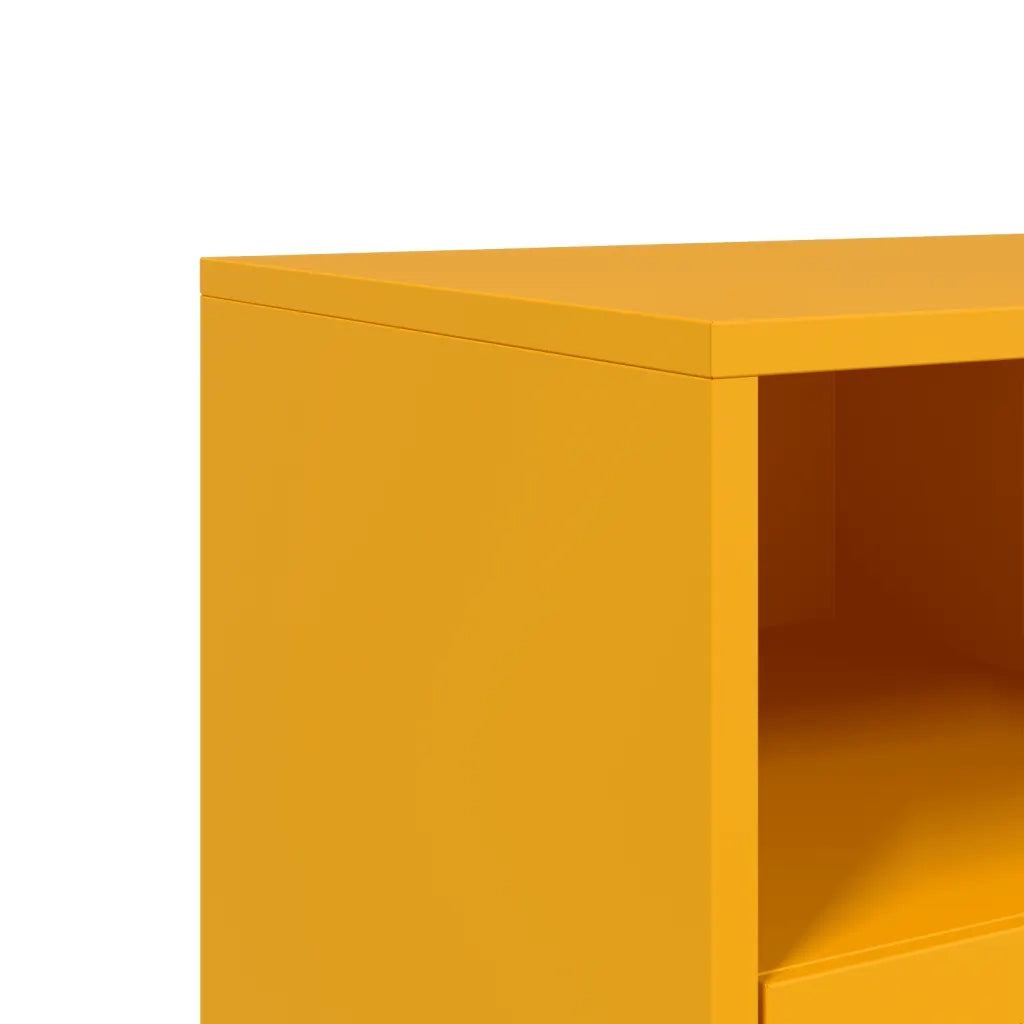 Mobile TV | Armadietto TV | Mobile Porta TV Giallo Senape 68x39x60,5 cm in Acciaio