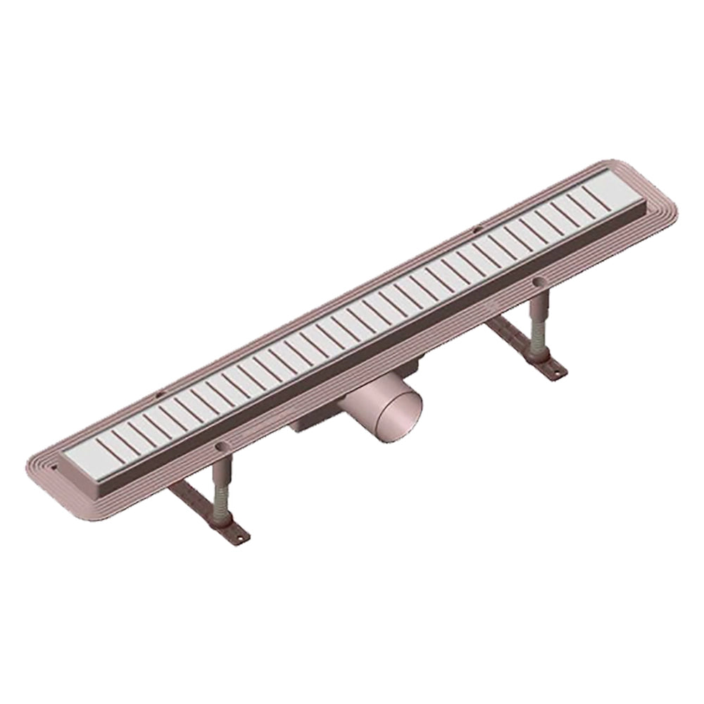 Canaletta per doccia 56 x 5,3 cm con griglia