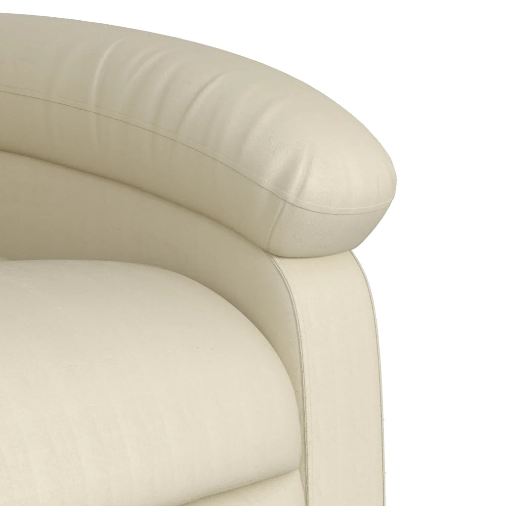 Poltrona da Massaggiante Reclinabile Crema Similpelle 371721
