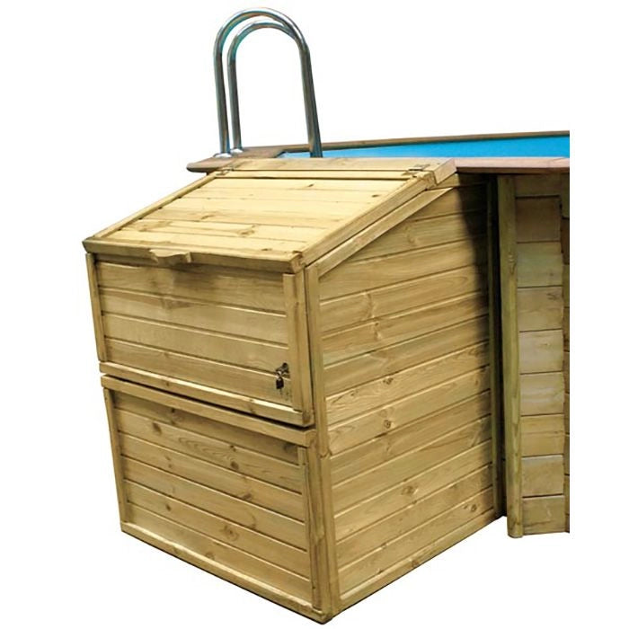 Locale Tecnico In Legno Per Filtrazione 100 X 88 H 146 Altezza: 146 cm, Misure: 100 X 88 cm