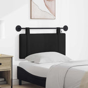 Testiera sospesa Con luce LED Nero Tessuto 3423819