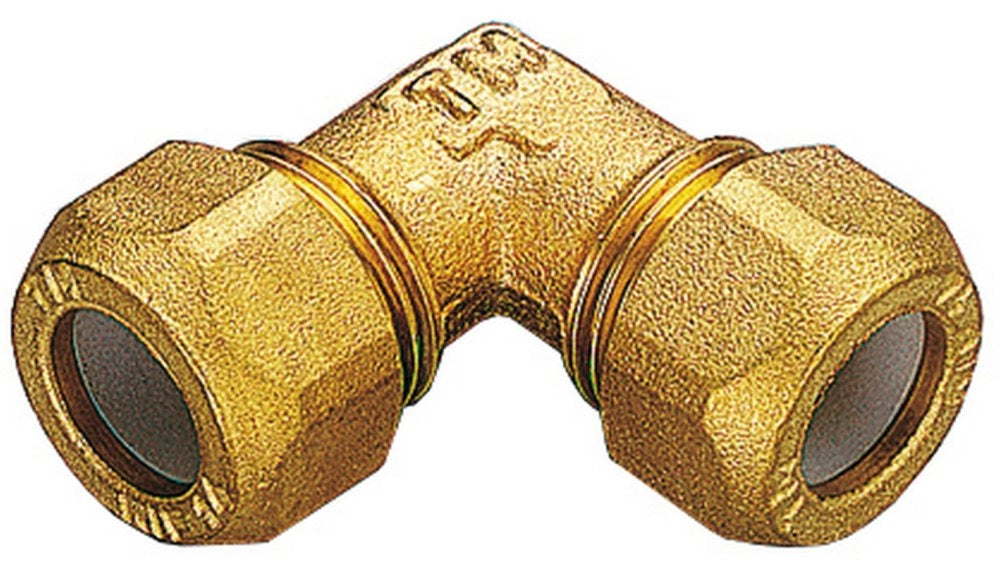 10pz gomiti in ottone doppio bicono 16x1/2 cod:ferx.26612