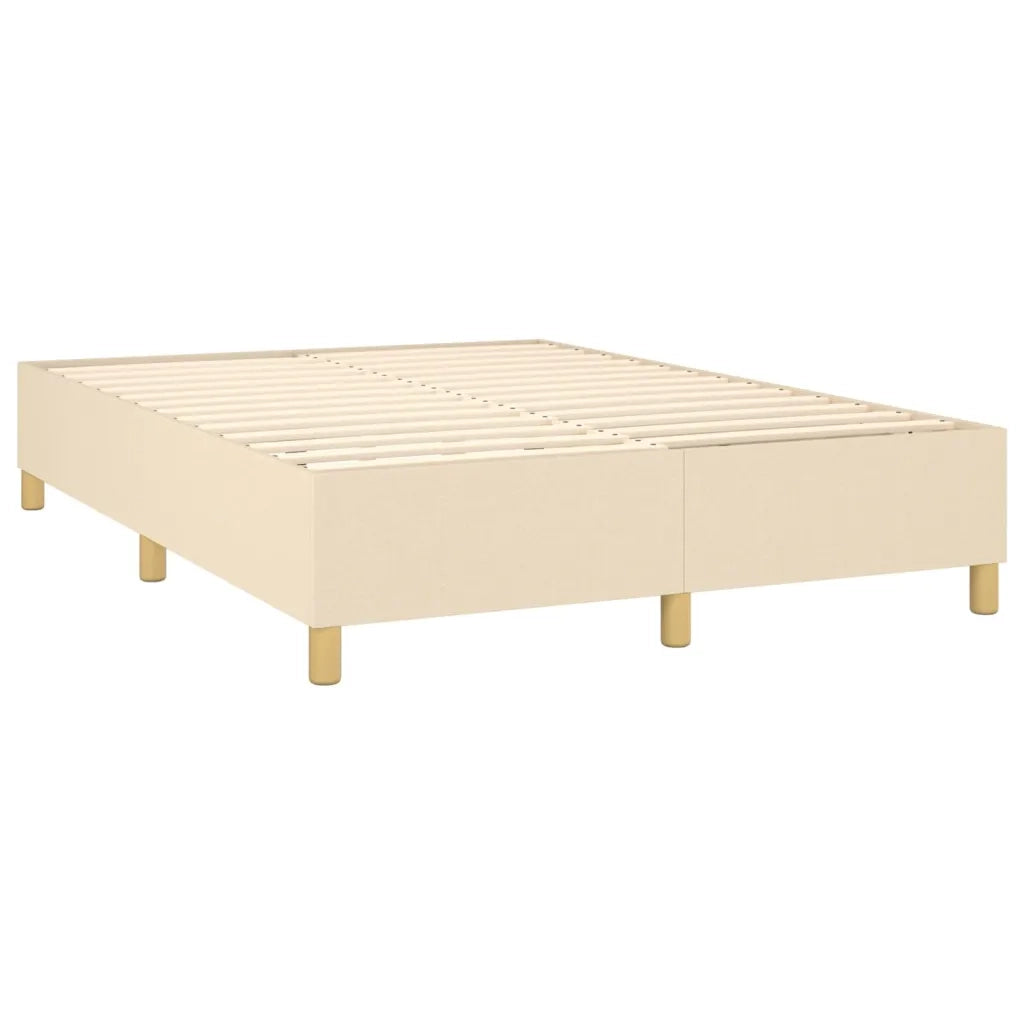 Giroletto a Molle con Materasso Crema 140x200 cm in Tessuto 3128850