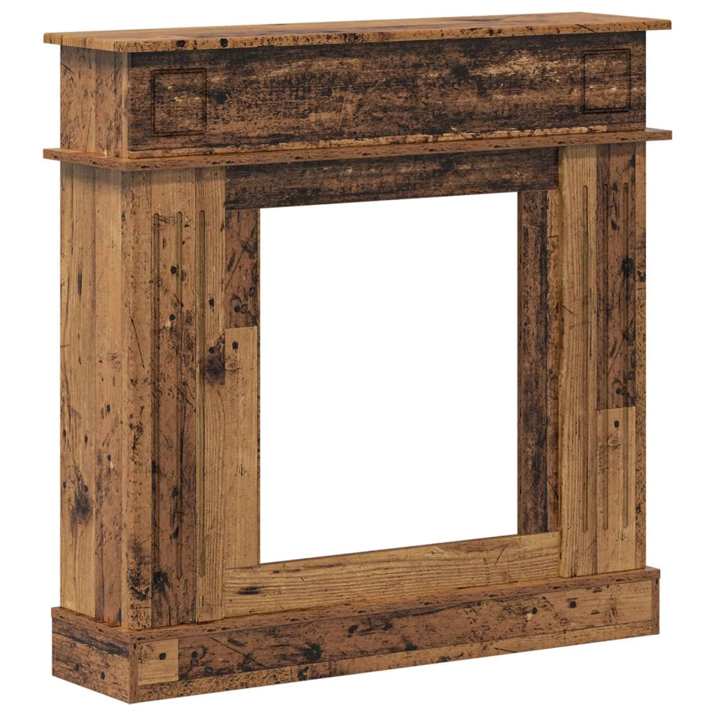 Cornice per camino Legno antico 102 x 26 x 100 cm 8006649