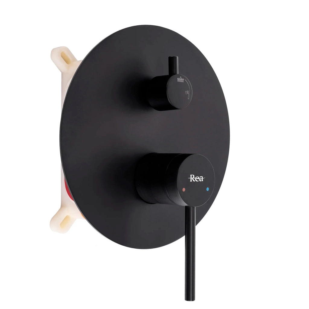 Set Doccia Da Incasso Rea Foss Clif Black + Box