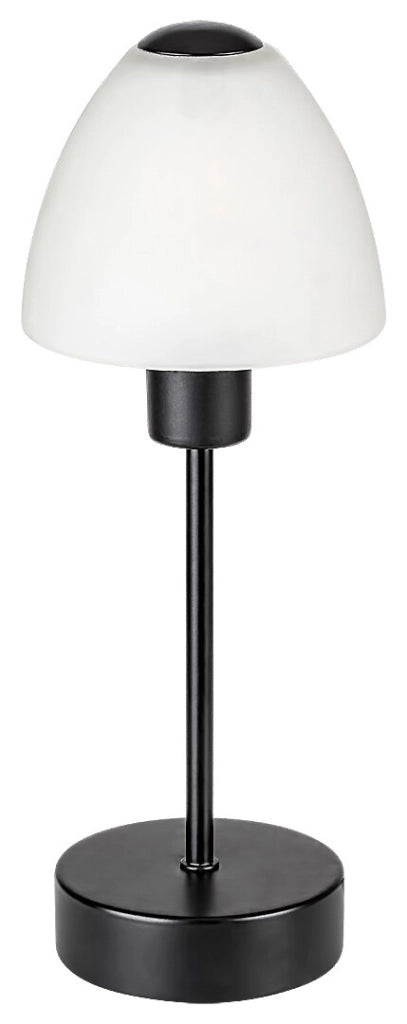Lampada da comodino nera opaca E14 Lydia 2296 Rabalux