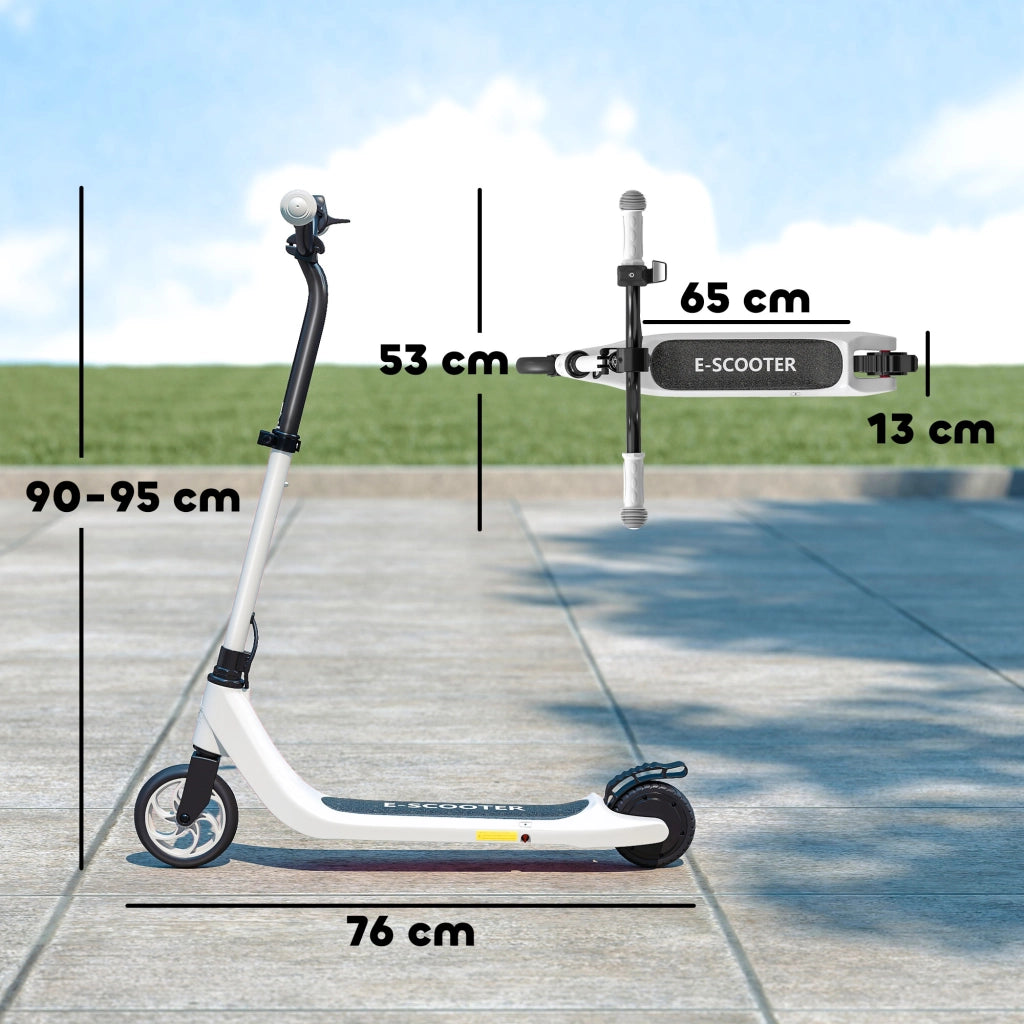 Monopattino Elettrico ¨C Xylo ¨C 6 km autonomia, telaio acciaio, nero+bianco, 76x53x95cm