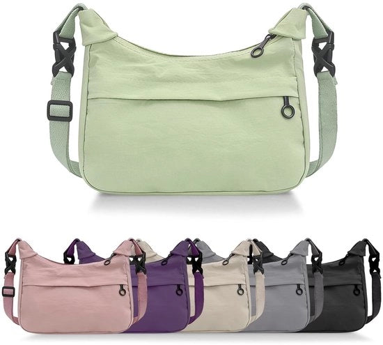 Borsa da Spalla Trasformabile con Cinturino - Borsa per Donne - Borsa per Uso Giornaliero - Viaggio - Borsa in Nylon Leggera - Design Antifurto