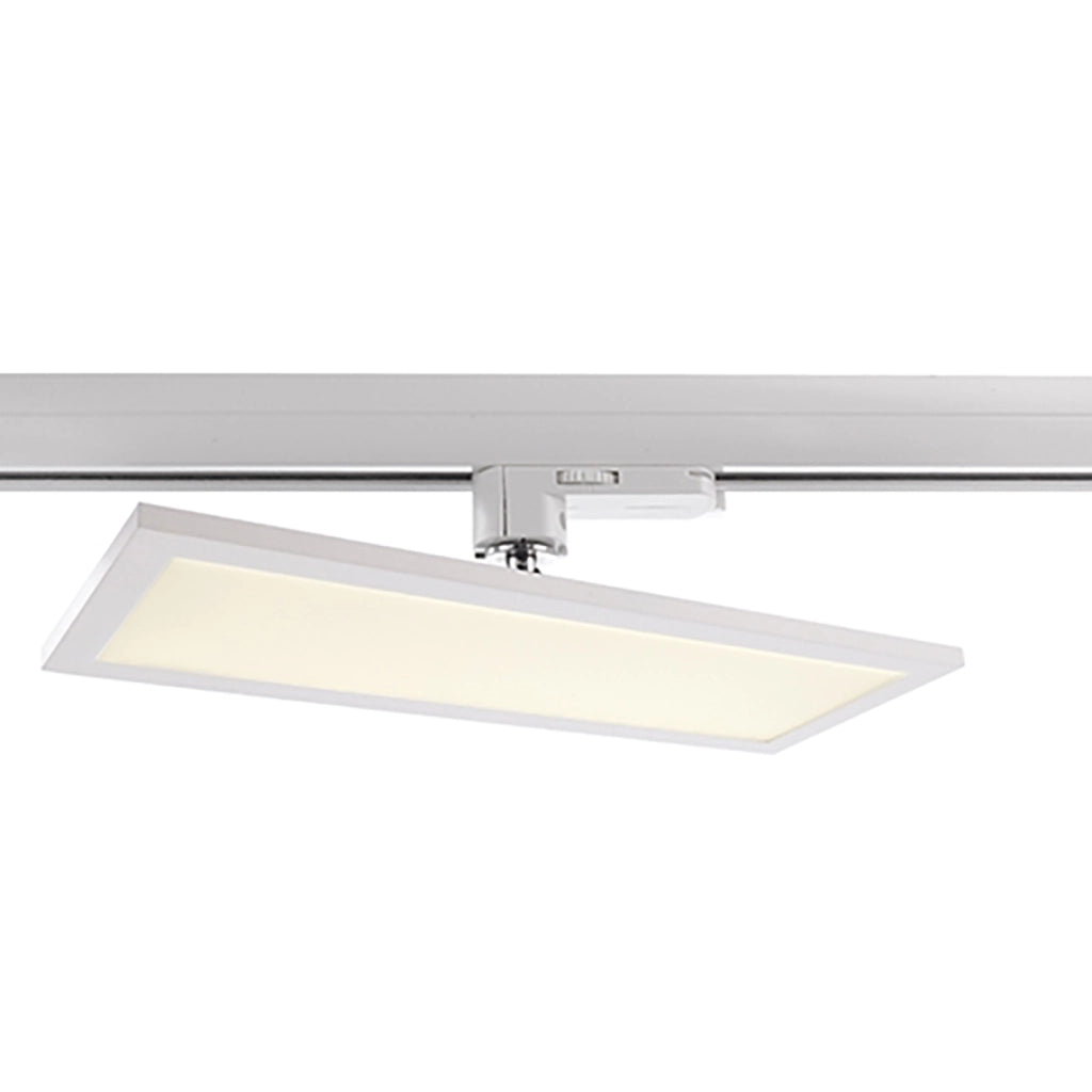 Faretto LED 20W track trifase pannello slim 3-Phasen luce orientabile 340 gradi negozio ufficio 230V BIANCO LUCE 4000K
