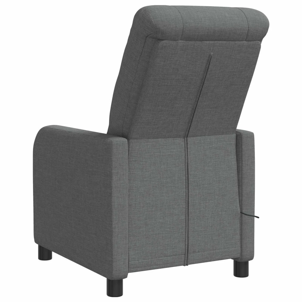 Poltrona Massaggiante Grigio Scuro Tessuto 42035034