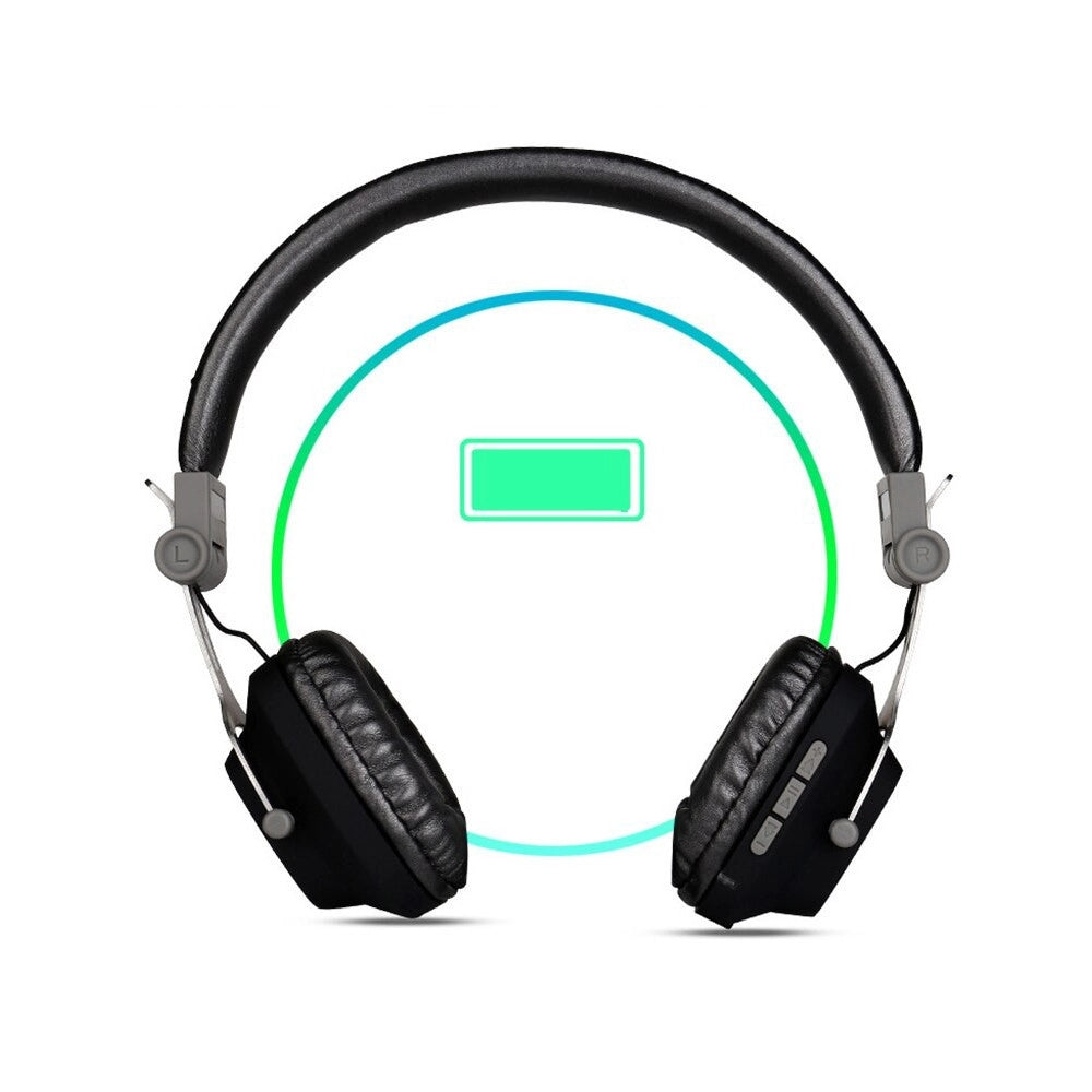 Trade Shop - Cuffie Bluetooth Senza Fili Con Cavo Jack Per Pc Smartphone Musica Maxtech Cu-bt004 -