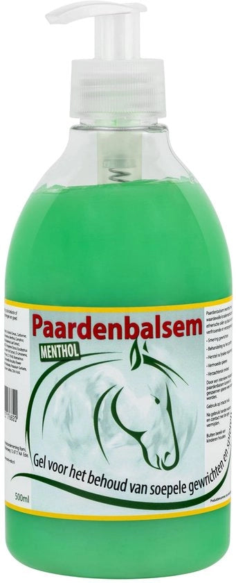 Balsamo per cavalli Extra Forte - Balsamo per muscoli e articolazioni - 500ml - Per il trattamento del dolore muscolare e articolare - Con eucalipto e aloe vera