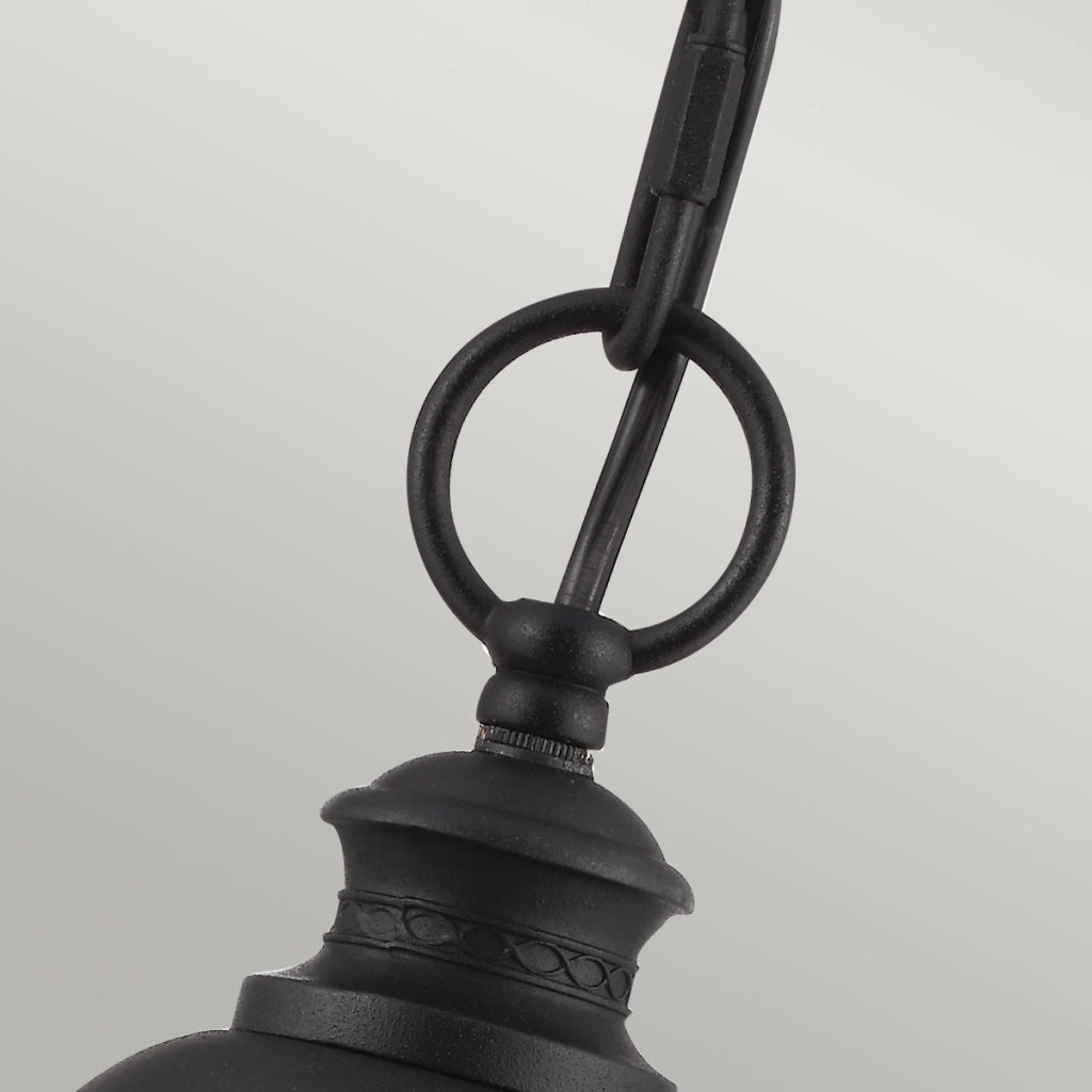Sospensione esterna English Bridle 3xE14 nera Feiss