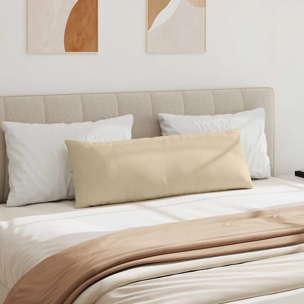 Cuscini da Divano 2 pcs Crema 120 x 40 cm Tessuto 42013815