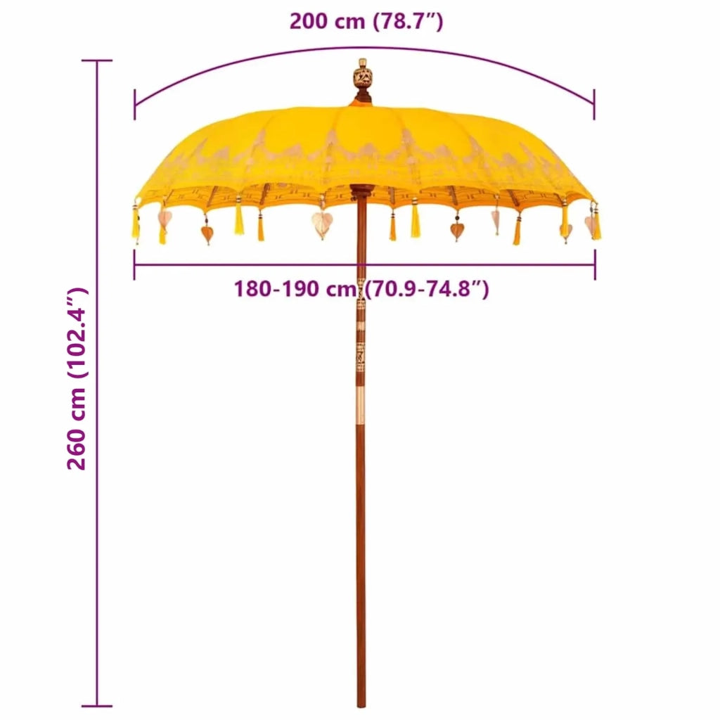 Parasol Balinese Giallo 185 x 185 x 260 cm 42006460