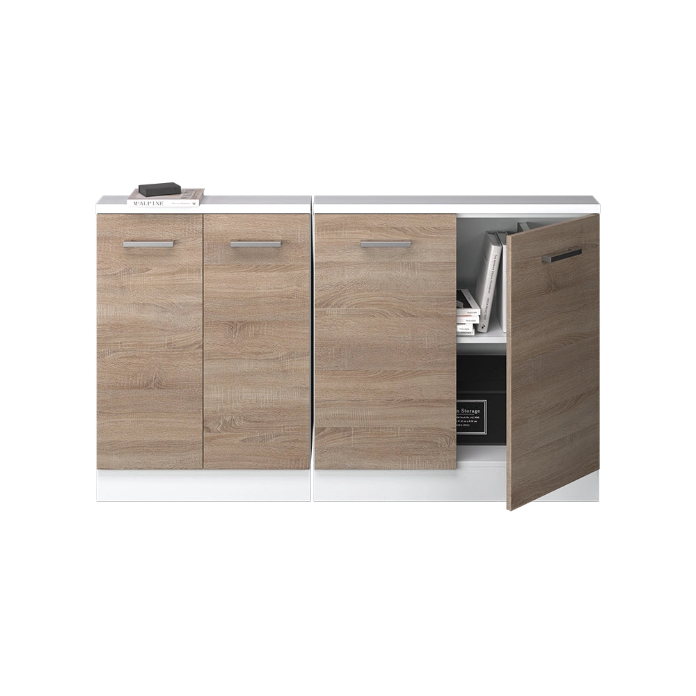 Set di mobili sottotetto Rion Sonoma/Bianco Set di 2 Vicco