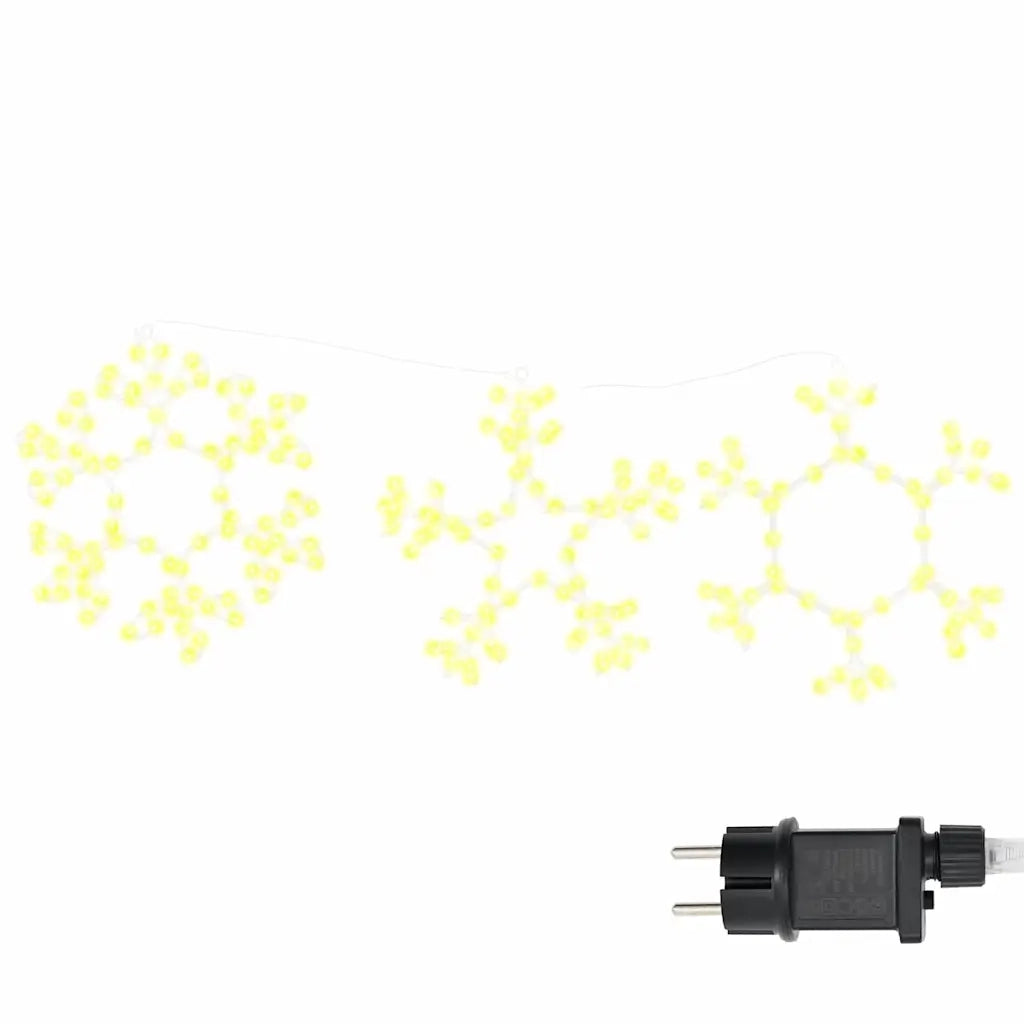 Fiocco di Neve di Natale Bianco caldo 44,5 x 38 cm PVC CFW3797332