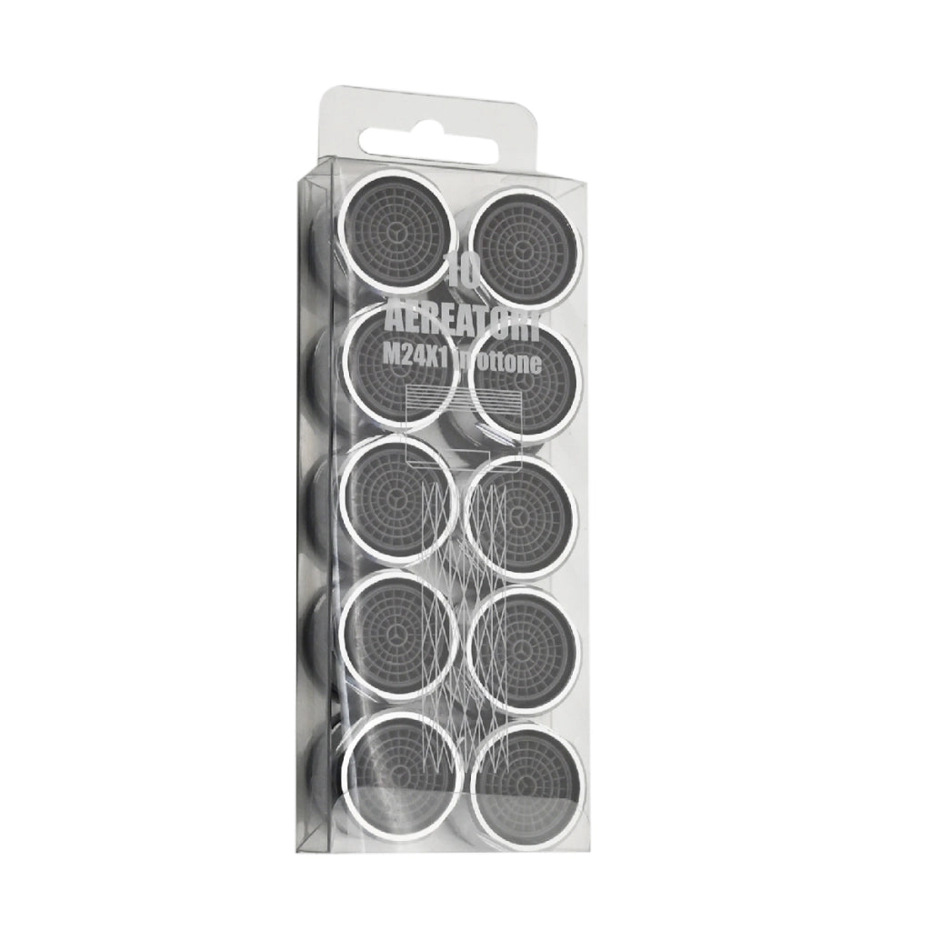 10 PZ AERATORI MASCHIO IN OTTONE PER RUBINETTI 24X1- mm 24 x 1- DH- pezzi 1