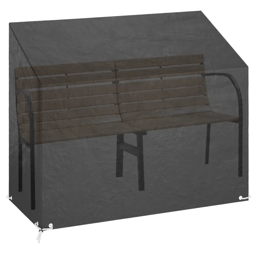 Copri Panca da Giardino-Copertura per Panca 8 Occhielli 160x70x70/88 cm Polietilene