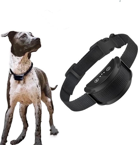 Apparecchio anti abbaiamento per cani - Brillante senza shock per cani di piccola, media e grande taglia con vibrazione e suono anti abbaiamento