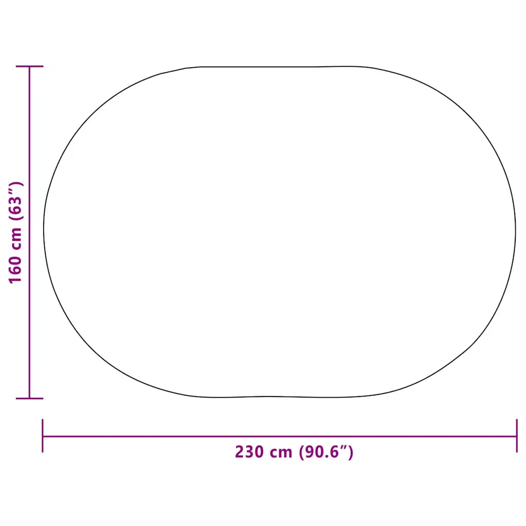 Tappeto ZIZUR Crema 230 x 160 cm Polipropilene 42000867