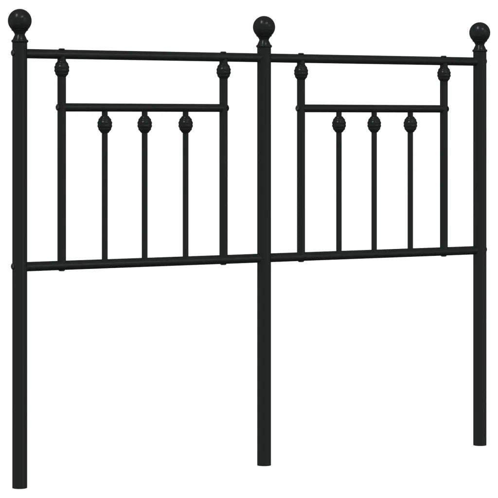 Testiera | Testata di Ricambio in Metallo Nero 120 cm