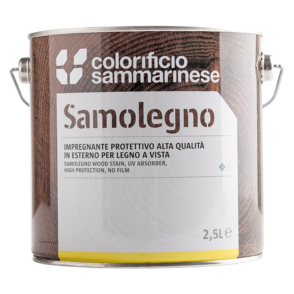 IMPREGNANTE 'SAMOLEGNO' Lt. 0,750  Noce scuro- 6 pezzi  - COLORIFICIO SAMMARINESE