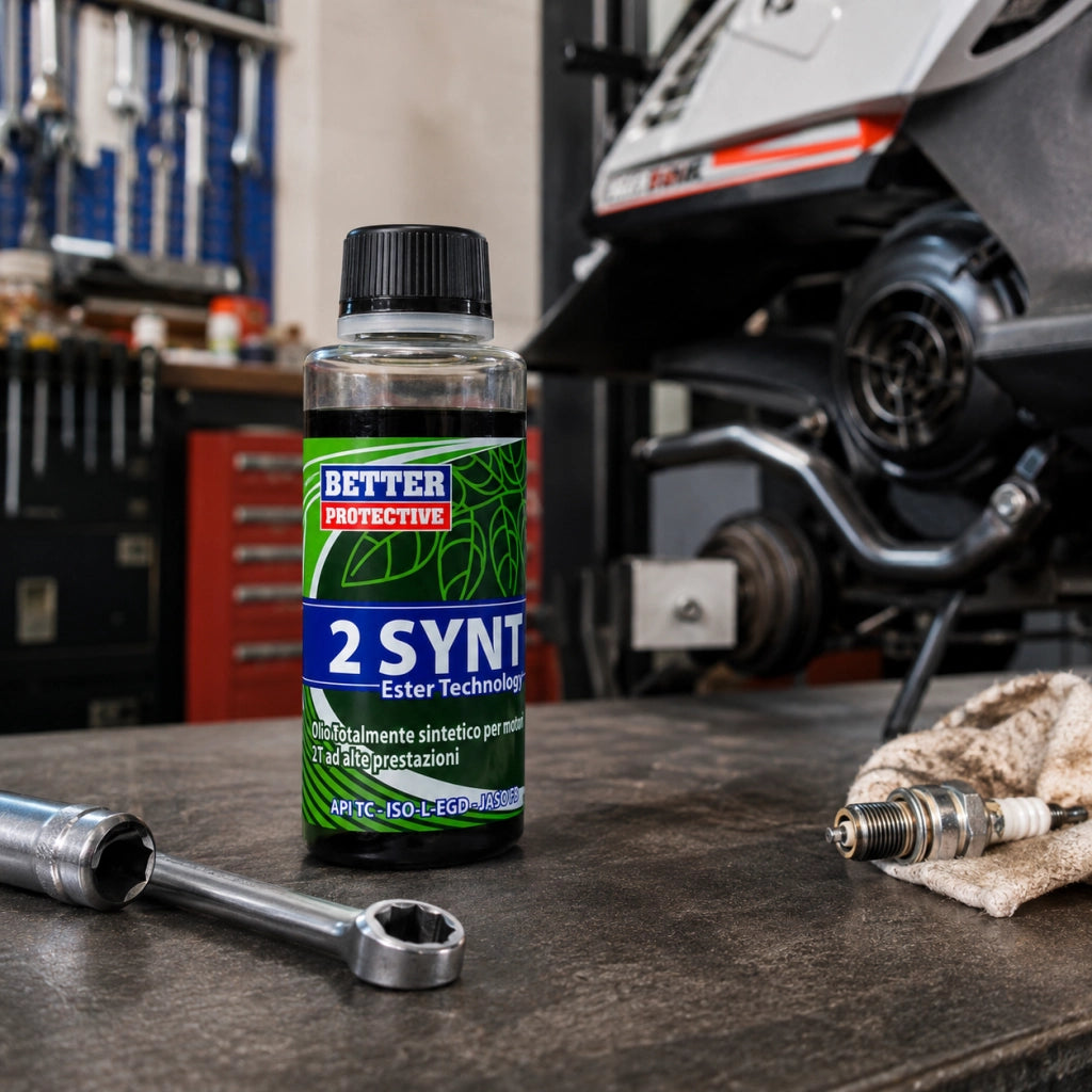 Olio Miscela per Motori 2 Tempi Synt Gryn Lubrificante Sintetico 100 ml