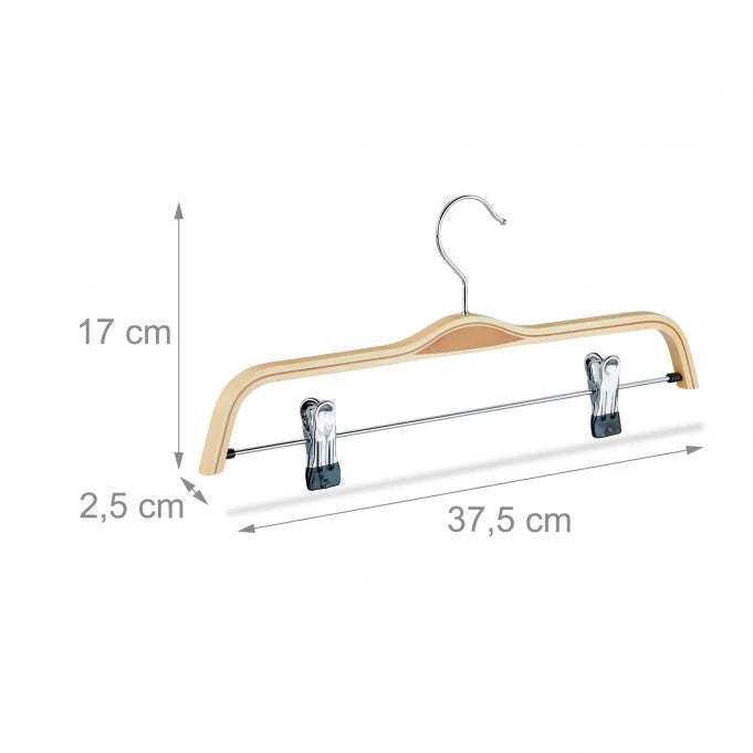 Set di 5 grucce per pantaloni in legno 13_0002503