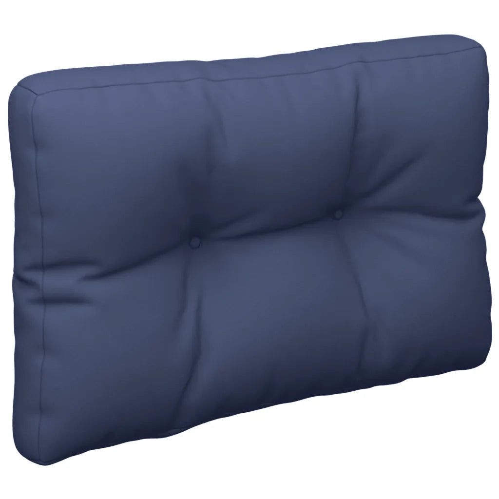 Set Cuscini per Pallet Blu Marino 60x40x12 cm in Tessuto 378081