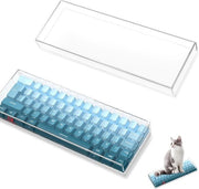 Tastiera Copri Chiave Idrorepellente - Cristallo Translucido - Gaming Meccanico - Senza Fili - Compatibile con K60 K61 GK61 SK61 K65 - 11,5 * 4,0 * 1,1 Pollici - Computer Portatile Compatto