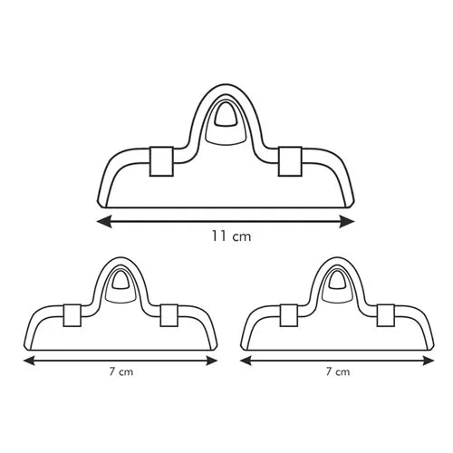 CLIP PER SACCHETTI 'PRESTO' 4 PEZZI 7 cm - TESCOMA