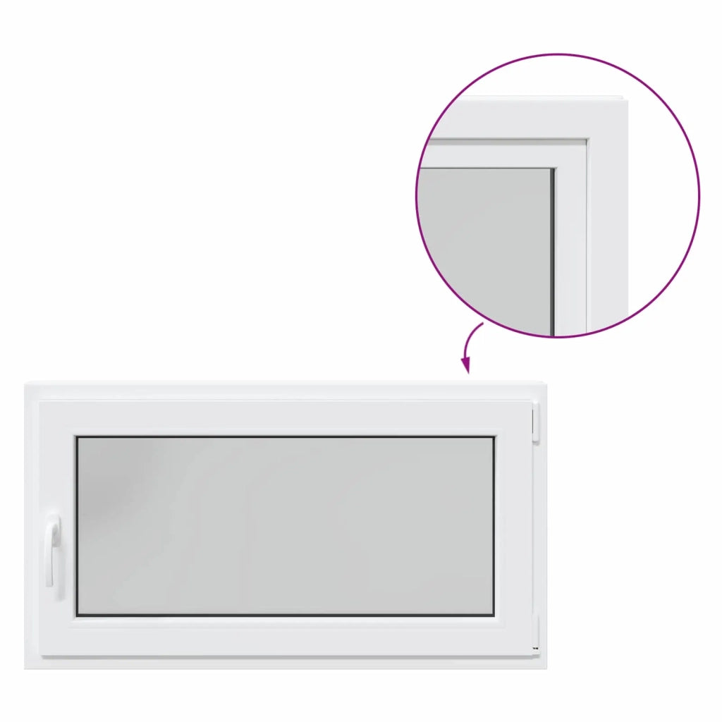Finestra per Soffitta RISOR Bianco 110 x 70 cm PVC e Vetro 42047259